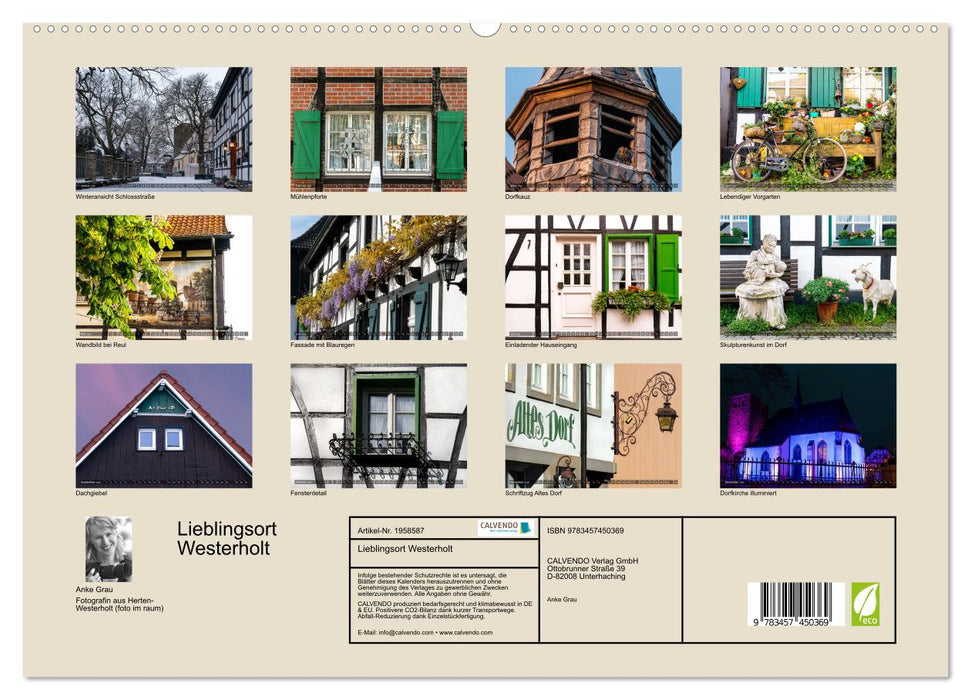 Lieblingsort Westerholt (CALVENDO Premium Wandkalender 2026)