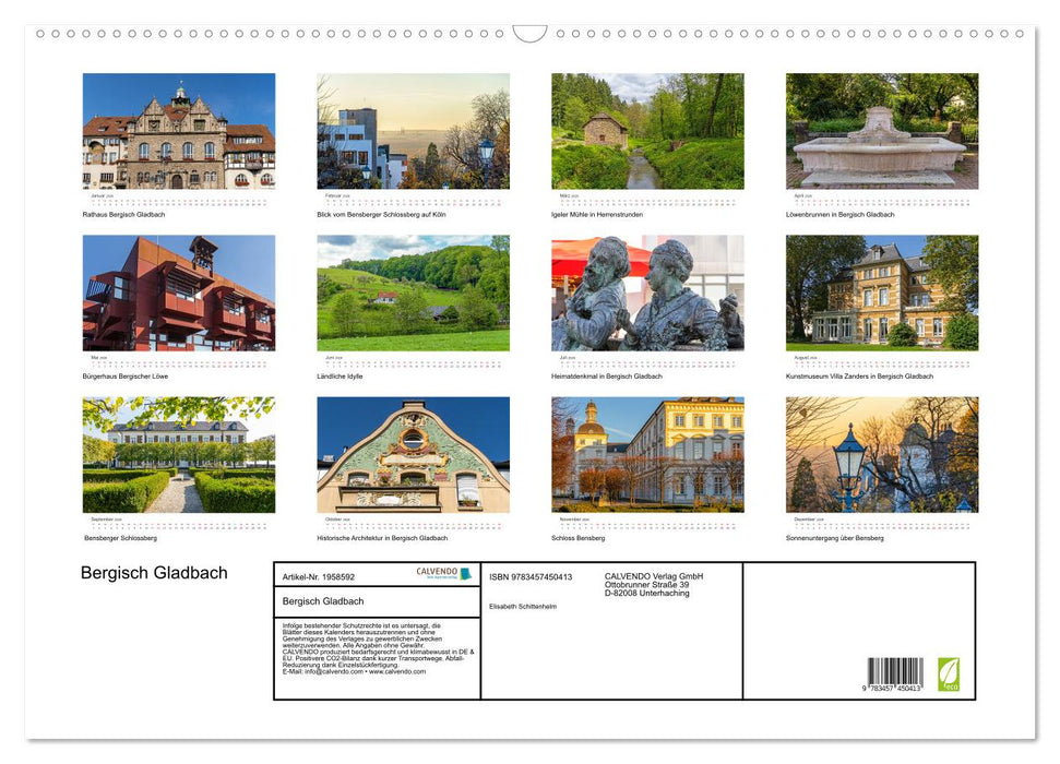 Bergisch Gladbach (CALVENDO Wandkalender 2026)