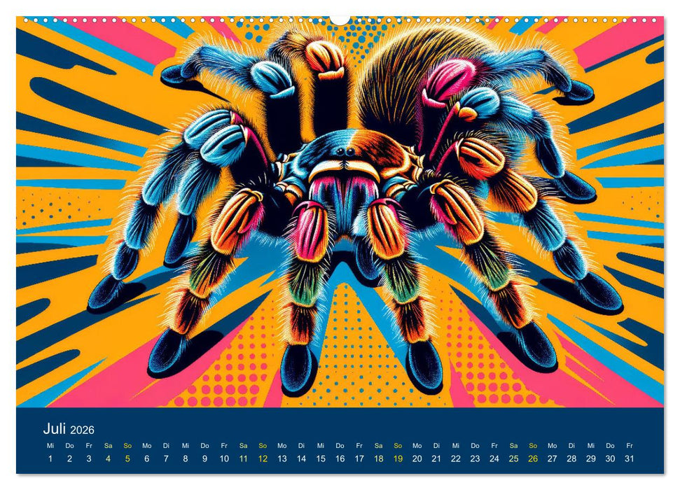 Popart-Tiere (CALVENDO Premium Wandkalender 2026)