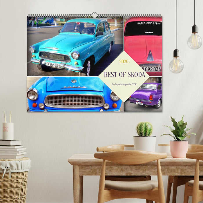 Best of Skoda - Ein Exportschlager der CSSR (CALVENDO Wandkalender 2026)