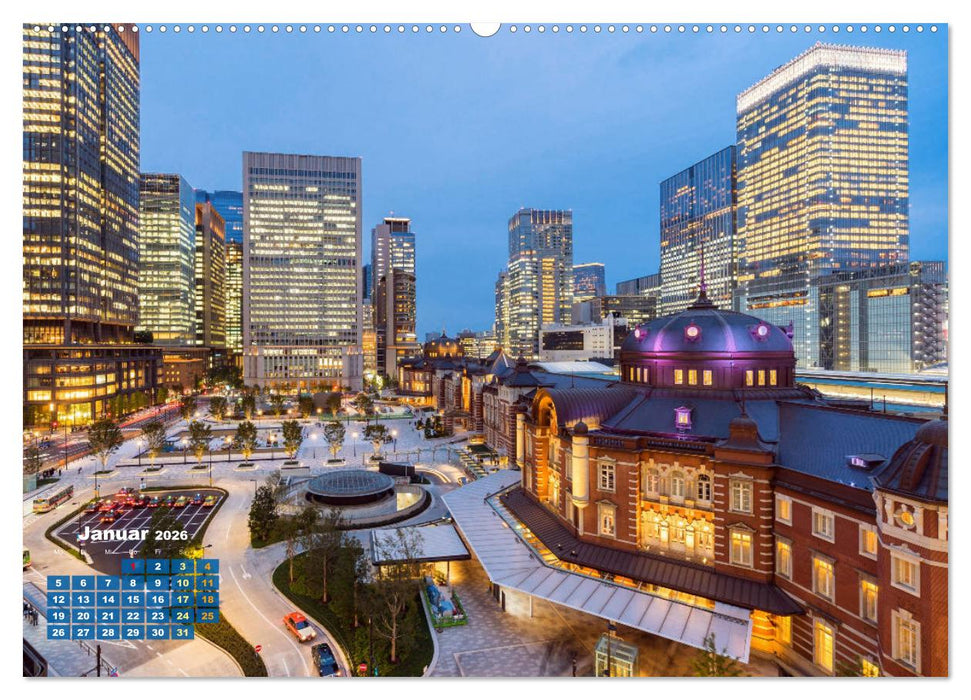 Tokio: Lichter einer Stadt (CALVENDO Premium Wandkalender 2026)