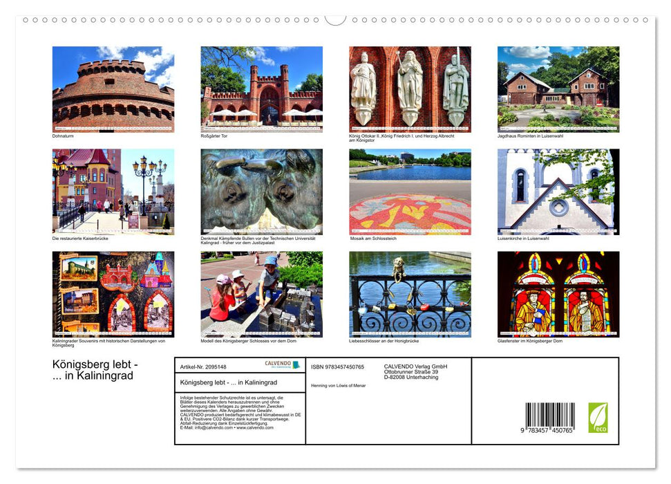 Königsberg lebt - ... in Kaliningrad (CALVENDO Premium Wandkalender 2026)