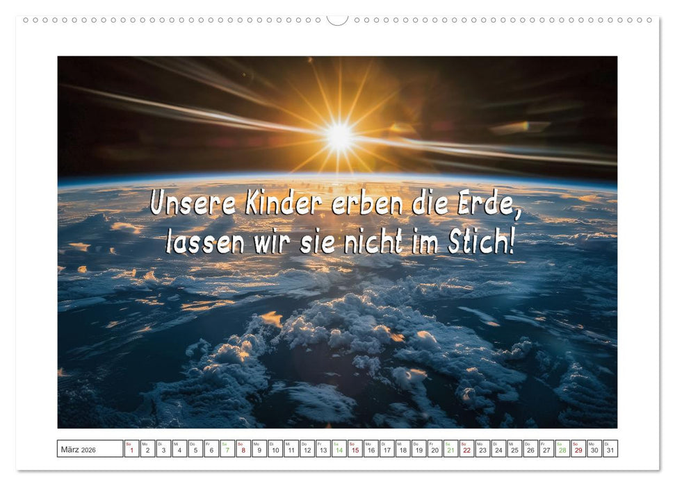 Das Klima in Aufruhr - Die Spirale der globalen Erwärmung (CALVENDO Premium Wandkalender 2026)