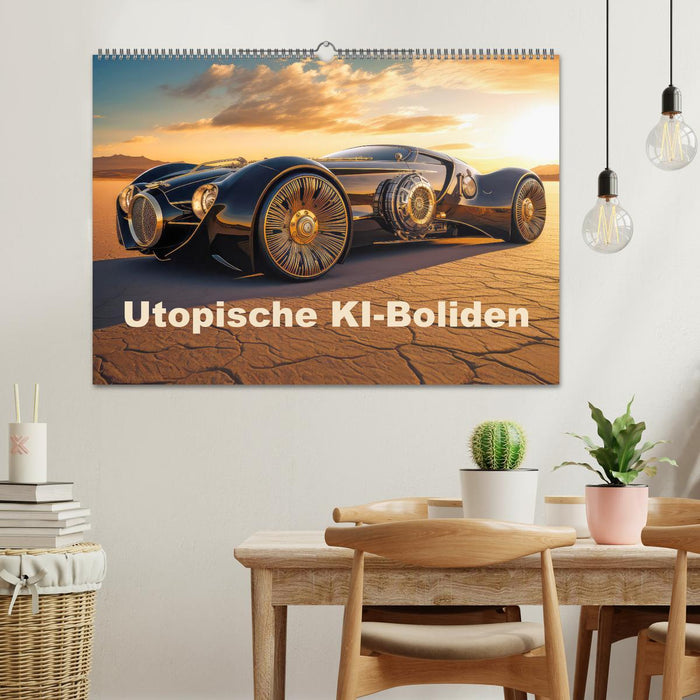 Utopische KI-Boliden (CALVENDO Wandkalender 2026)