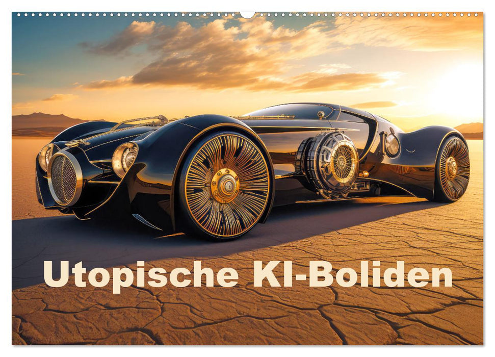 Utopische KI-Boliden (CALVENDO Wandkalender 2026)