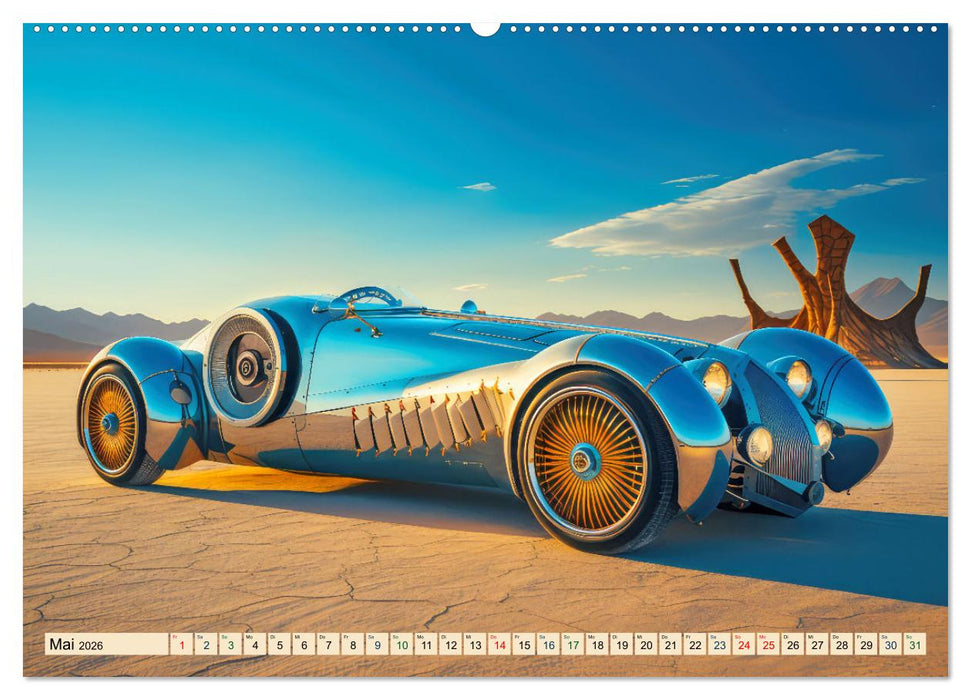 Utopische KI-Boliden (CALVENDO Wandkalender 2026)