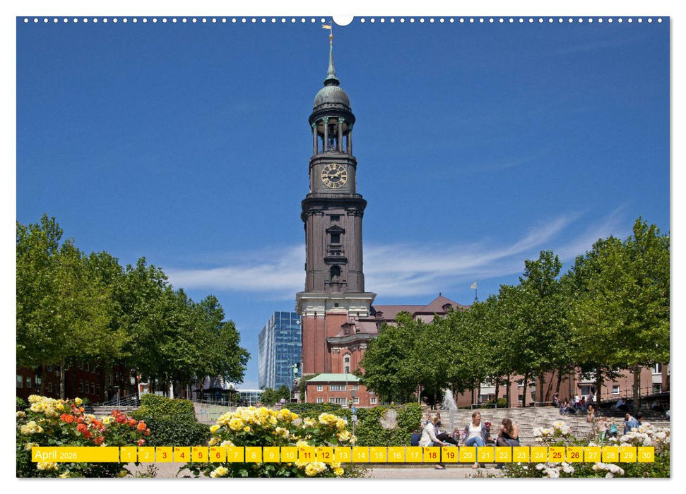 Hamburg - Perle an der Elbe (CALVENDO Premium Wandkalender 2026)