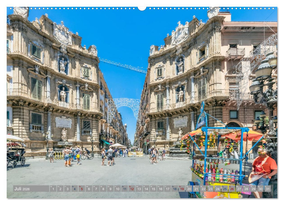 Sizilien - Von Palermo nach Cefalù (CALVENDO Premium Wandkalender 2026)