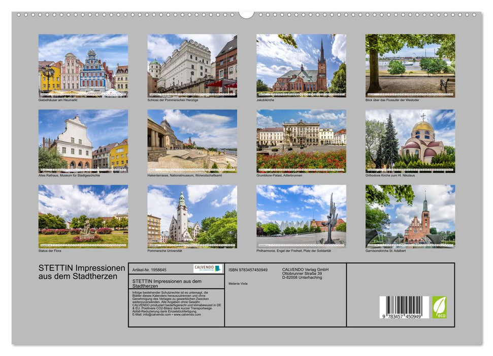 STETTIN Impressionen aus dem Stadtherzen (CALVENDO Premium Wandkalender 2026)