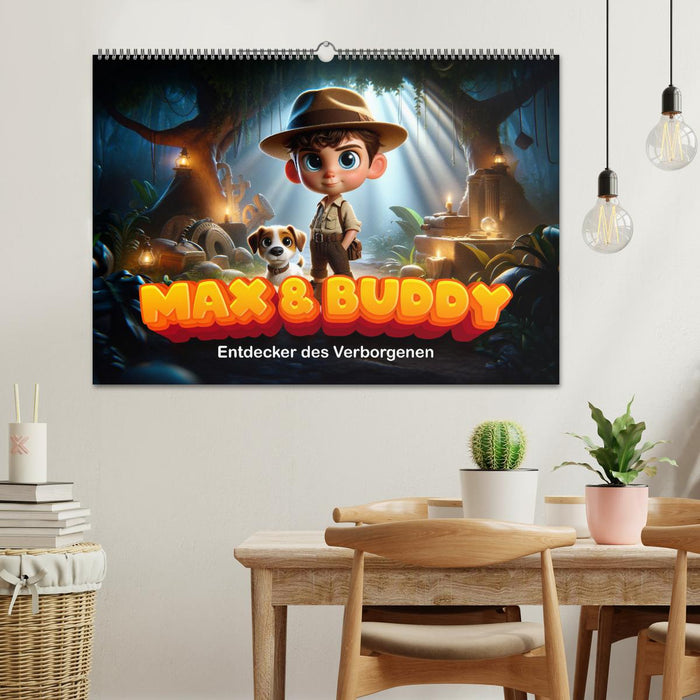 Max und Buddy: Entdecker des Verborgenen (CALVENDO Wandkalender 2026)
