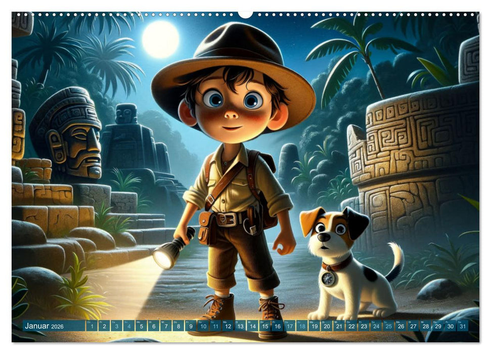 Max und Buddy: Entdecker des Verborgenen (CALVENDO Wandkalender 2026)