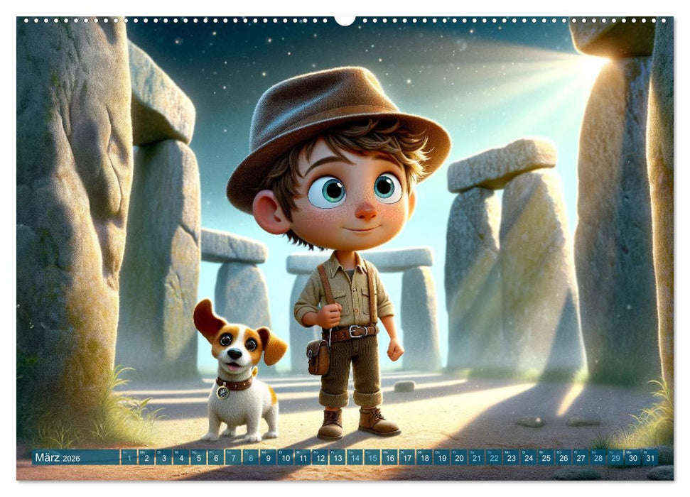 Max und Buddy: Entdecker des Verborgenen (CALVENDO Wandkalender 2026)