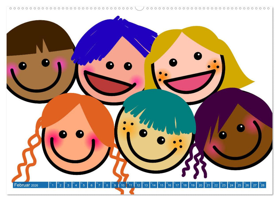 Spiel, Spaß und Freunde. Lustiger Kinderkalender (CALVENDO Premium Wandkalender 2026)