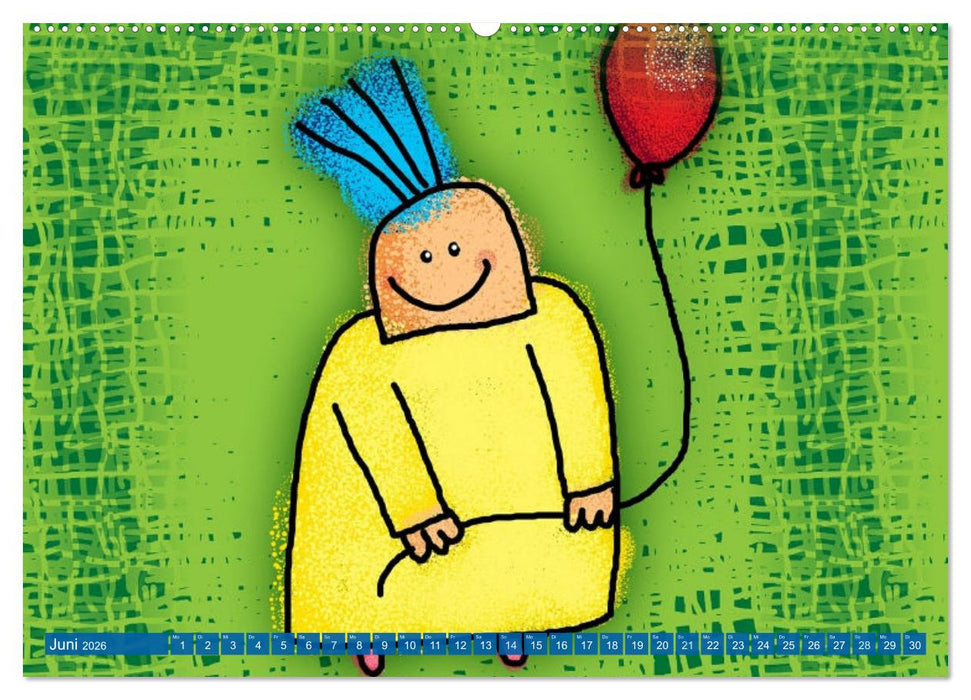 Spiel, Spaß und Freunde. Lustiger Kinderkalender (CALVENDO Premium Wandkalender 2026)