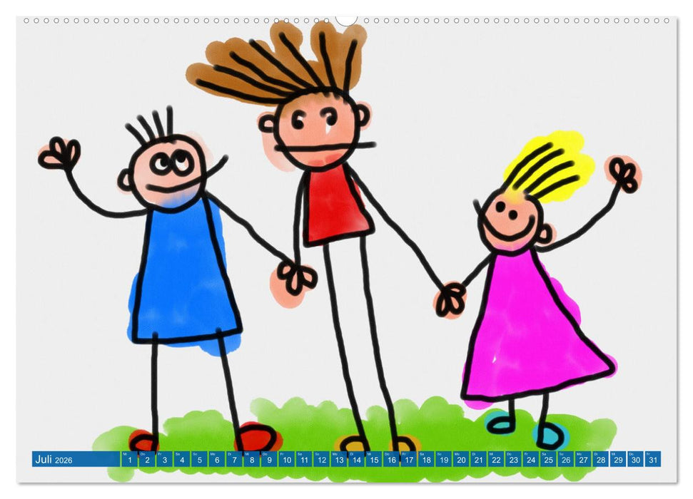 Spiel, Spaß und Freunde. Lustiger Kinderkalender (CALVENDO Premium Wandkalender 2026)