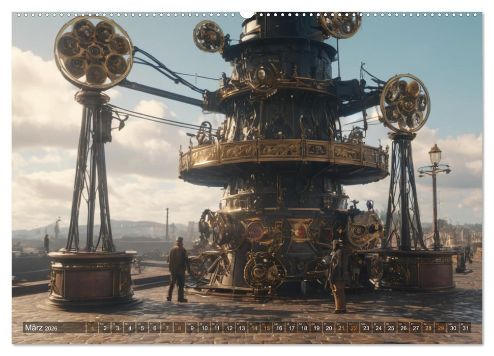 Steampunk Maschinen der Straße (CALVENDO Wandkalender 2026)