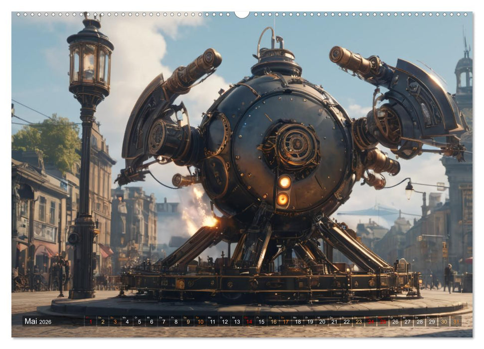 Steampunk Maschinen der Straße (CALVENDO Wandkalender 2026)