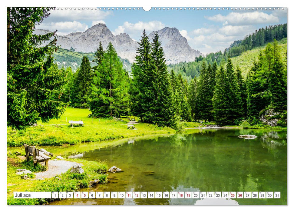 Das wunderbare Ramsau am Fuße des Dachsteins (CALVENDO Premium Wandkalender 2026)