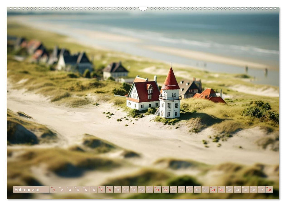 Miniaturwelt - Sehnsuchtsort Nordseeküste (CALVENDO Wandkalender 2026)