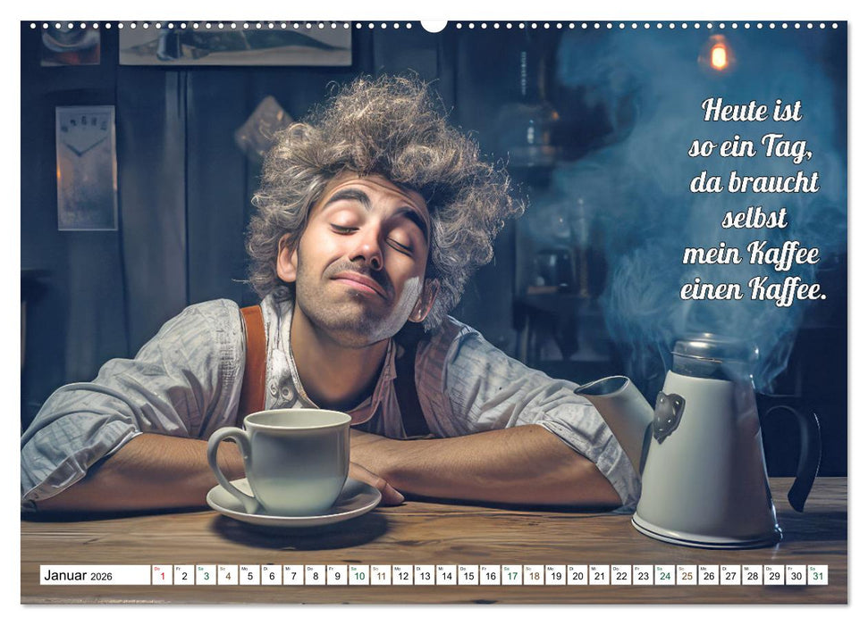 Sprüche mit Humor - KI-Bilder (CALVENDO Wandkalender 2026)