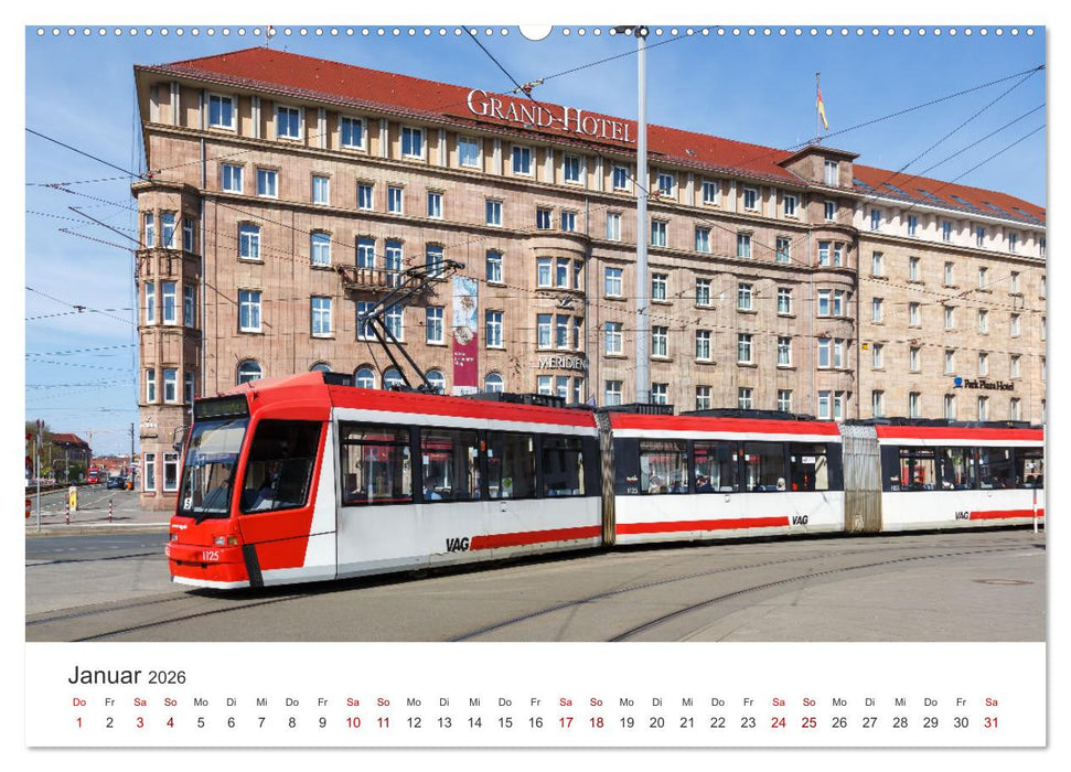 Trams und Straßenbahnen (CALVENDO Premium Wandkalender 2026)