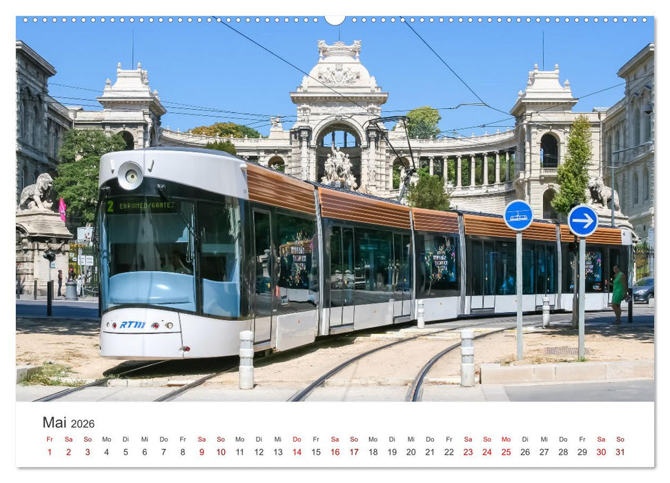 Trams und Straßenbahnen (CALVENDO Premium Wandkalender 2026)