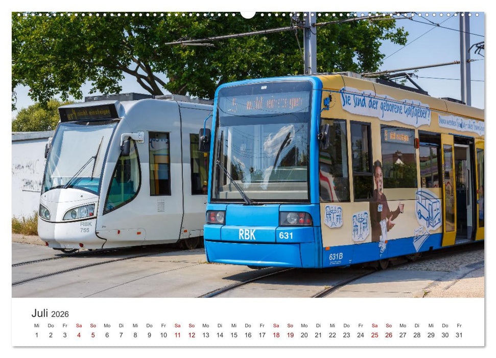 Trams und Straßenbahnen (CALVENDO Premium Wandkalender 2026)