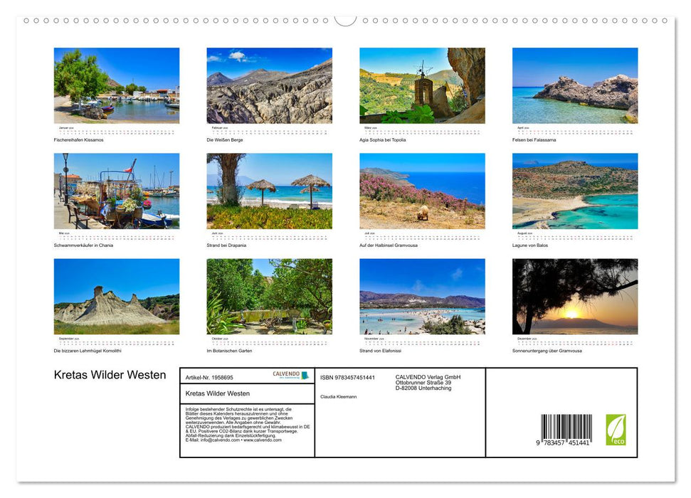 Kretas Wilder Westen (CALVENDO Premium Wandkalender 2026)