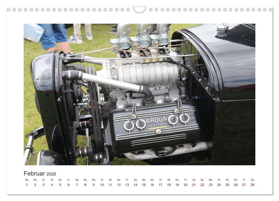 Ford Flathead V8 Motoren (CALVENDO Wandkalender 2026)