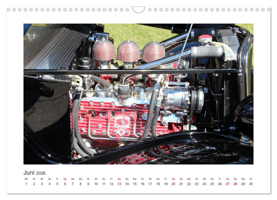 Ford Flathead V8 Motoren (CALVENDO Wandkalender 2026)