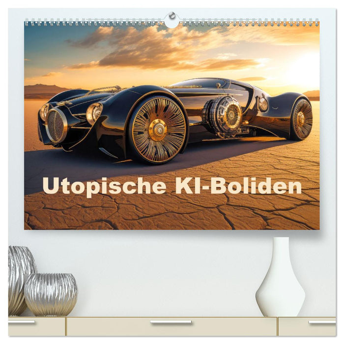 Utopische KI-Boliden (CALVENDO Premium Wandkalender 2026)