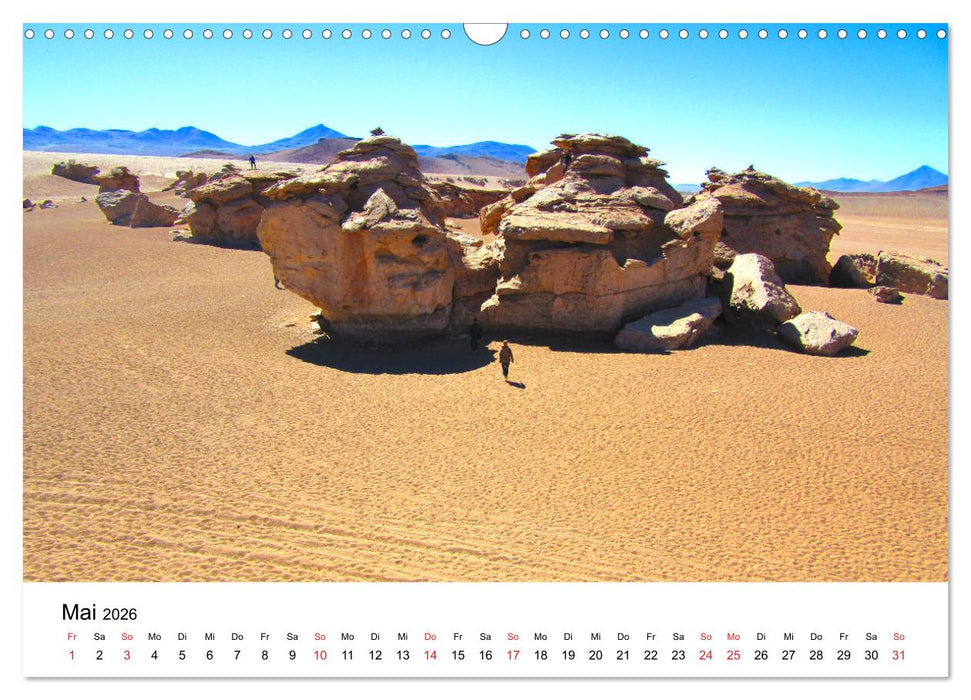 Bolivien - Die geheime Perle Südamerikas (CALVENDO Wandkalender 2026)