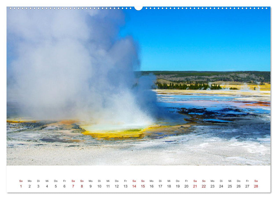Im Farbenspiel des Yellowstone Natl. Park (CALVENDO Premium Wandkalender 2026)