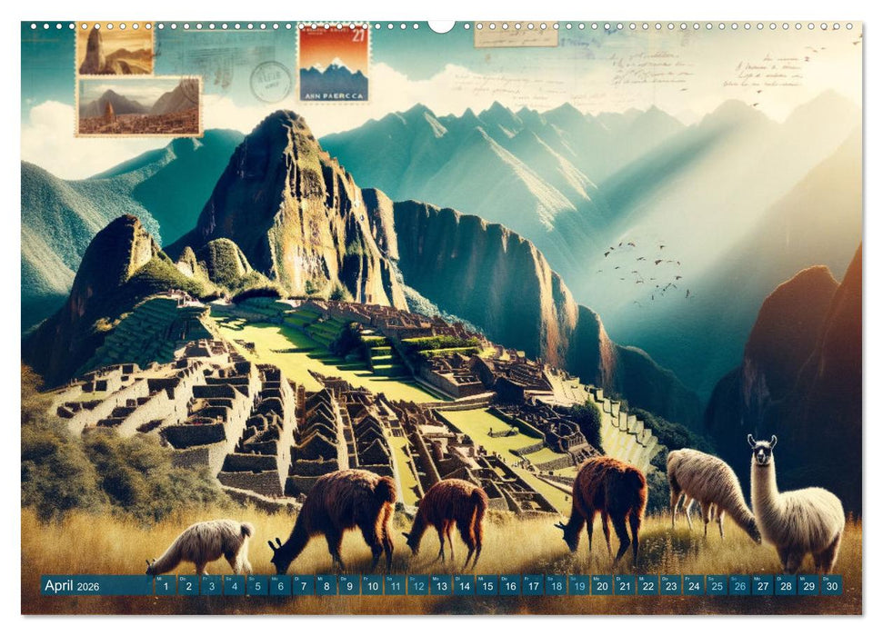 KI-Globetrotter: Mit künstlicher Intelligenz um die Welt (CALVENDO Wandkalender 2026)