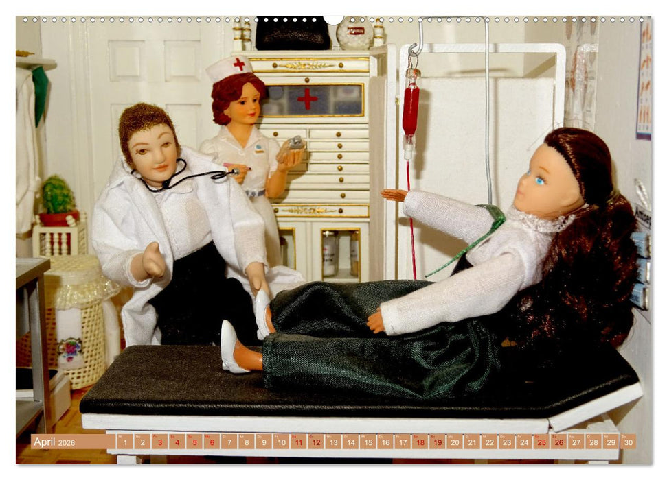 Puppenhaus-Träume (CALVENDO Premium Wandkalender 2026)