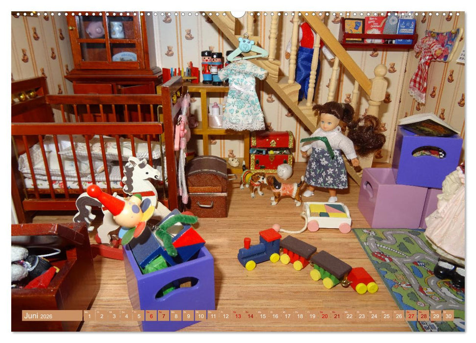 Puppenhaus-Träume (CALVENDO Premium Wandkalender 2026)