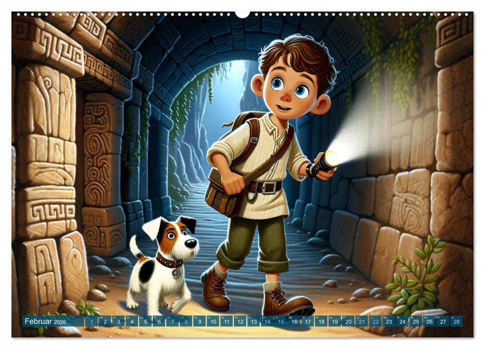 Max und Buddy: Entdecker des Verborgenen (CALVENDO Premium Wandkalender 2026)