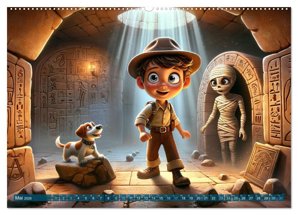 Max und Buddy: Entdecker des Verborgenen (CALVENDO Premium Wandkalender 2026)