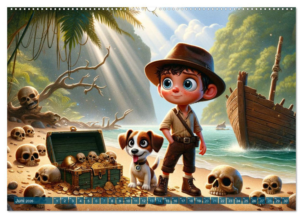 Max und Buddy: Entdecker des Verborgenen (CALVENDO Premium Wandkalender 2026)