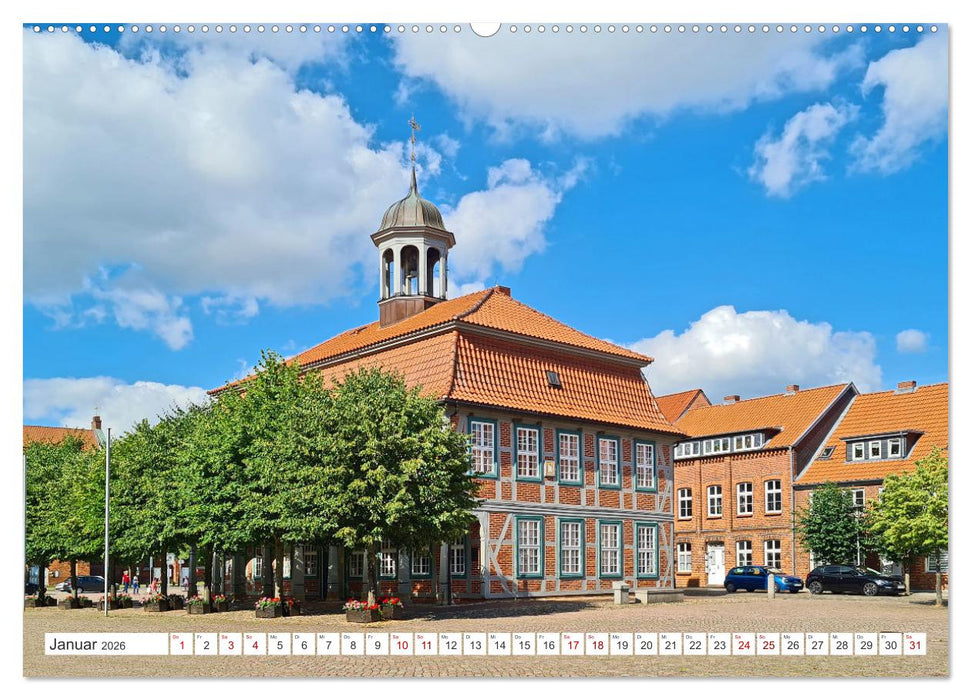 Boizenburg an der Elbe - Fliesenstadt im Dreiländereck (CALVENDO Premium Wandkalender 2026)