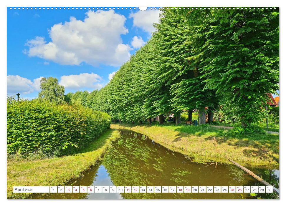 Boizenburg an der Elbe - Fliesenstadt im Dreiländereck (CALVENDO Premium Wandkalender 2026)