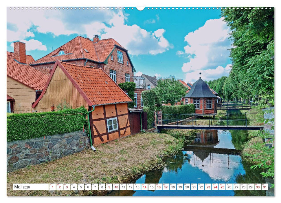 Boizenburg an der Elbe - Fliesenstadt im Dreiländereck (CALVENDO Premium Wandkalender 2026)