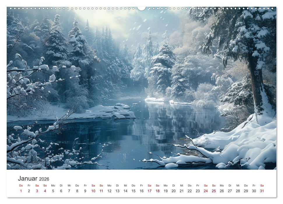 Anime - Welten: Eine Reise durch verträumte Welten (CALVENDO Wandkalender 2026)