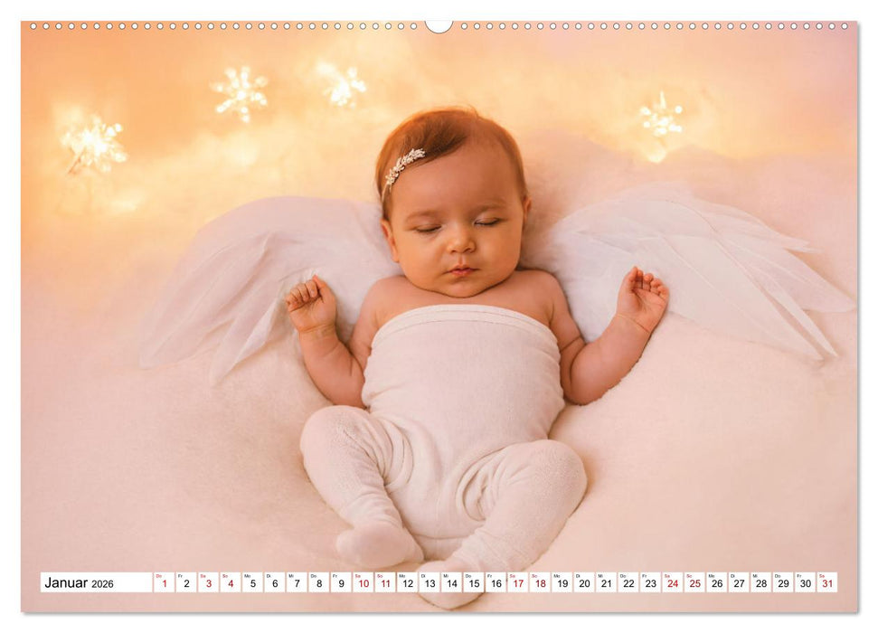 Zauberhaft schlafende Babies - Ruhig und friedlich (CALVENDO Wandkalender 2026)