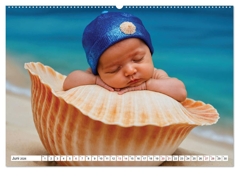Zauberhaft schlafende Babies - Ruhig und friedlich (CALVENDO Wandkalender 2026)