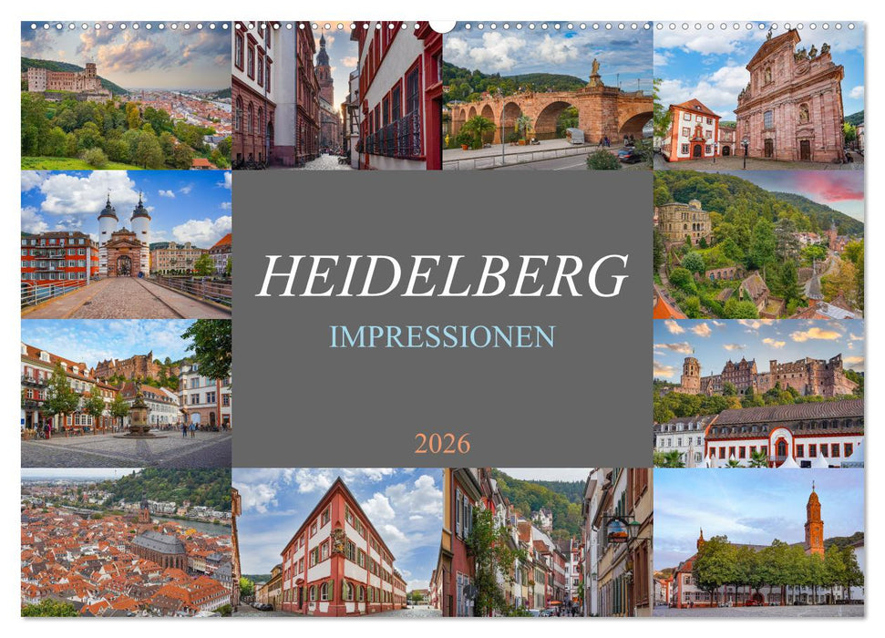 Heidelberg Impressionen (CALVENDO Wandkalender 2026)