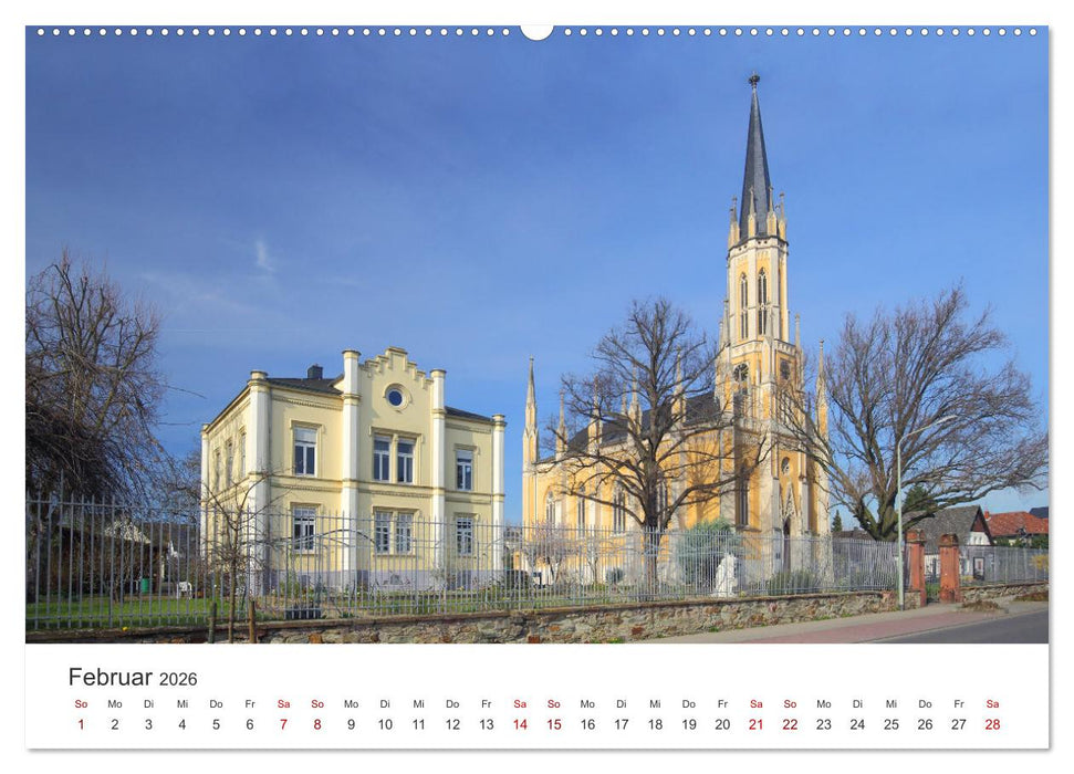 Rheingau - Land des Weines und der Bauwerks (CALVENDO Premium Wandkalender 2026)