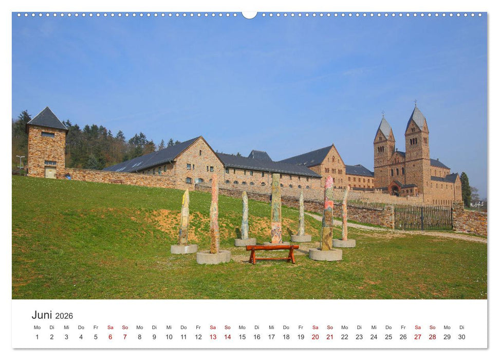 Rheingau - Land des Weines und der Bauwerks (CALVENDO Premium Wandkalender 2026)