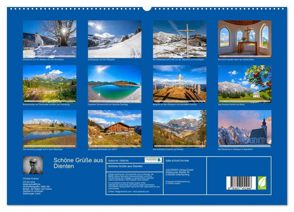 Schöne Grüße aus Dienten (CALVENDO Premium Wandkalender 2026)