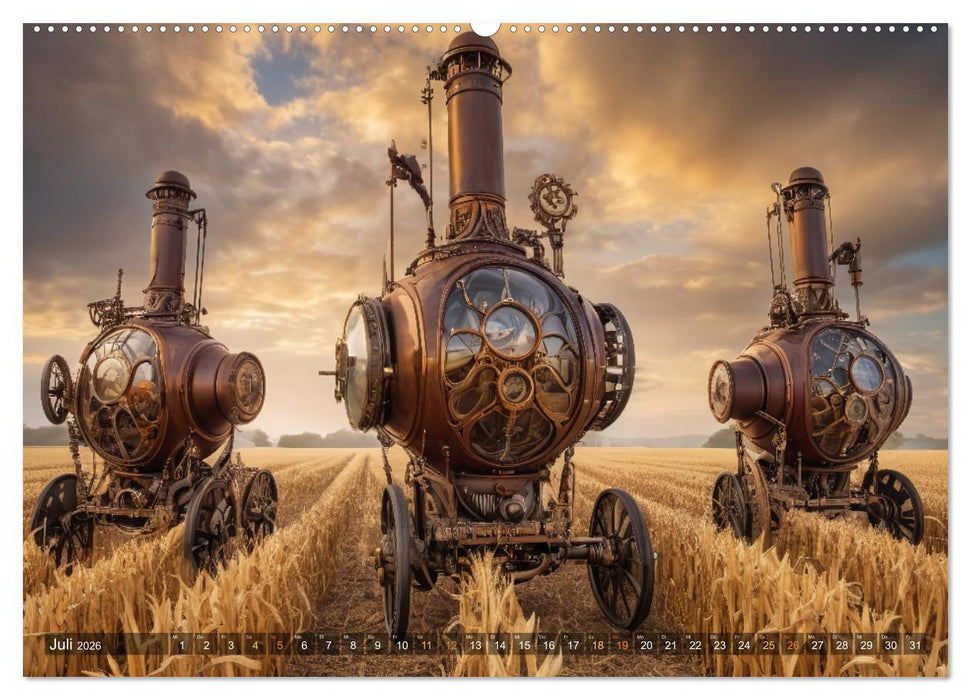 Steampunk Maschinen der Straße (CALVENDO Premium Wandkalender 2026)